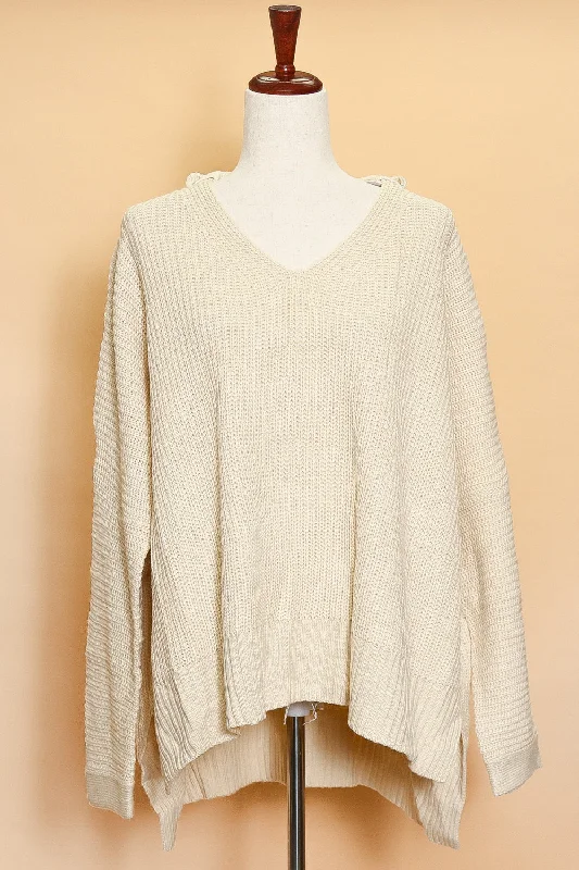 graphic coatTaupe Crochet V Neck Sweater