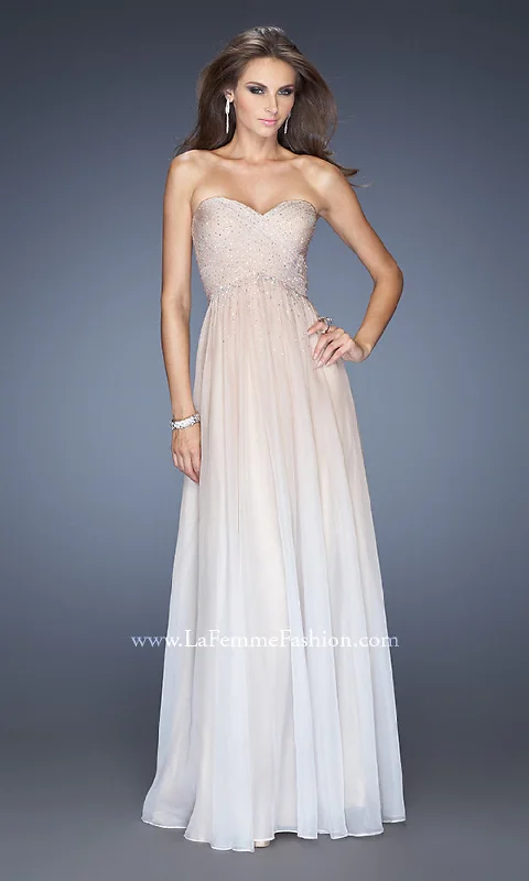 stylish party dressFloor Length La Femme Formal Dress