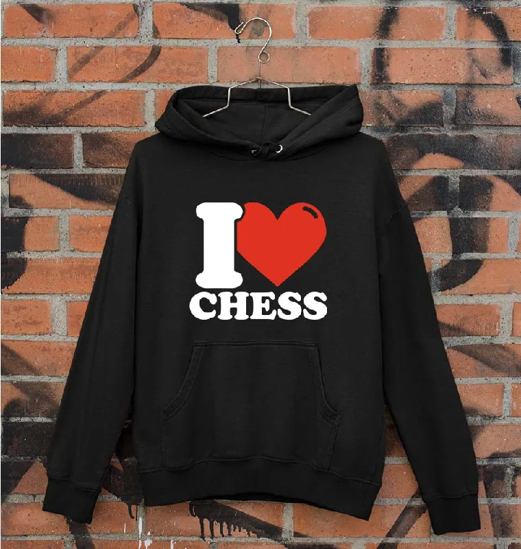 activewear hoodieI Love Chess Unisex Hoodie for Men/Women