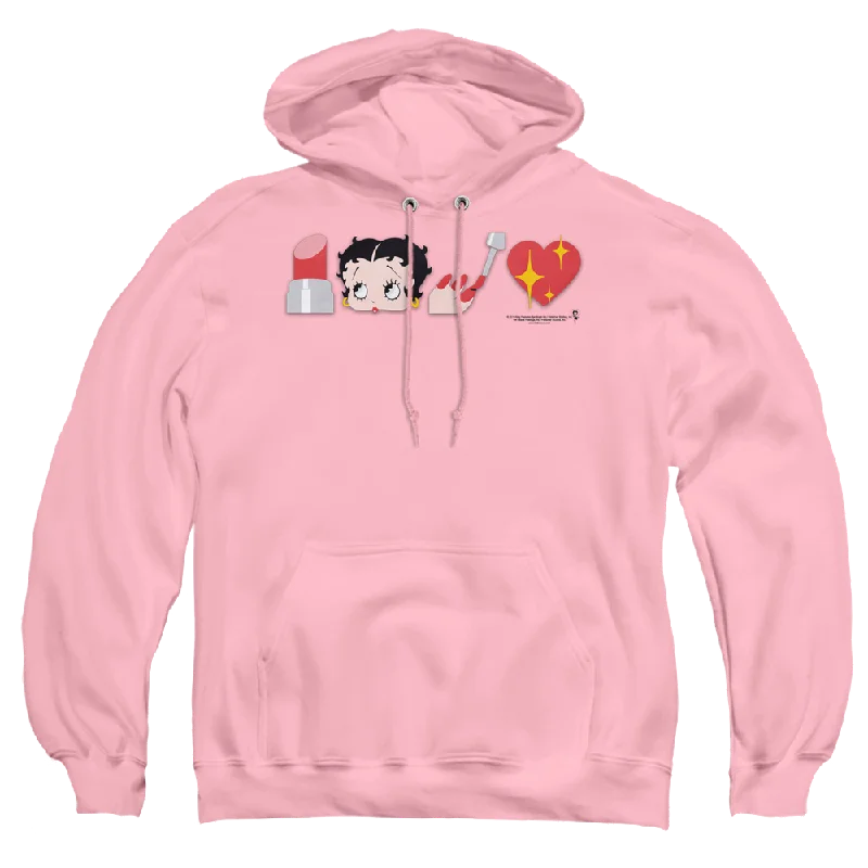 casual hoodie for fallBetty Boop Symbols - Pullover Hoodie