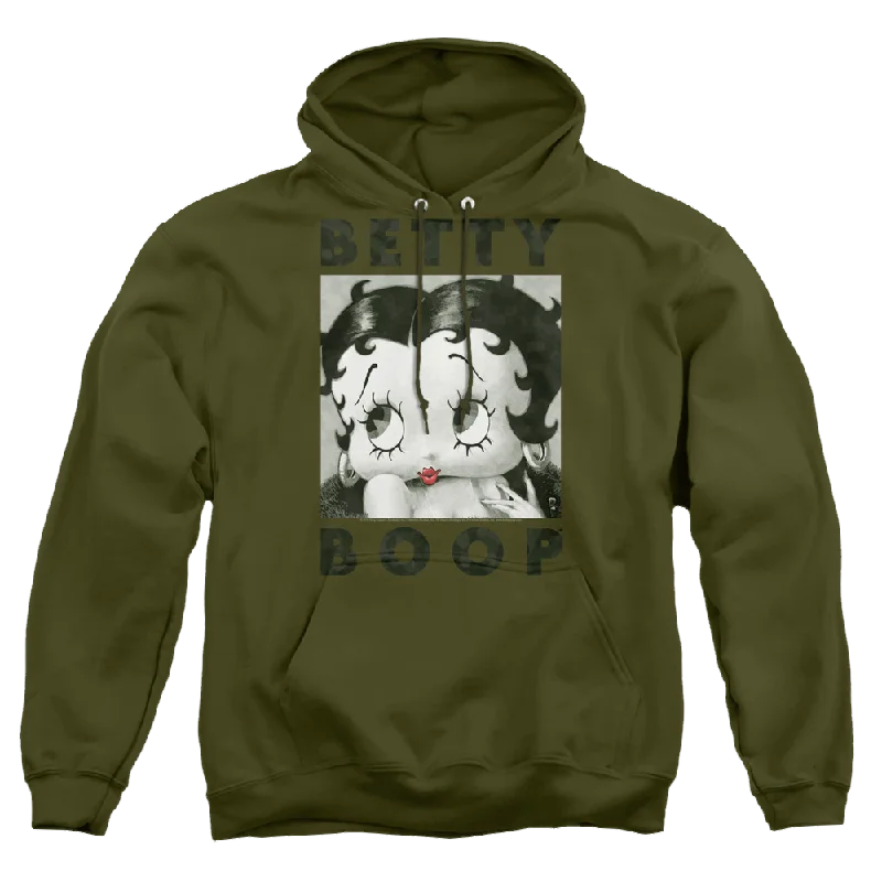 fleece hoodie for winterBetty Boop Camo Glamour - Pullover Hoodie