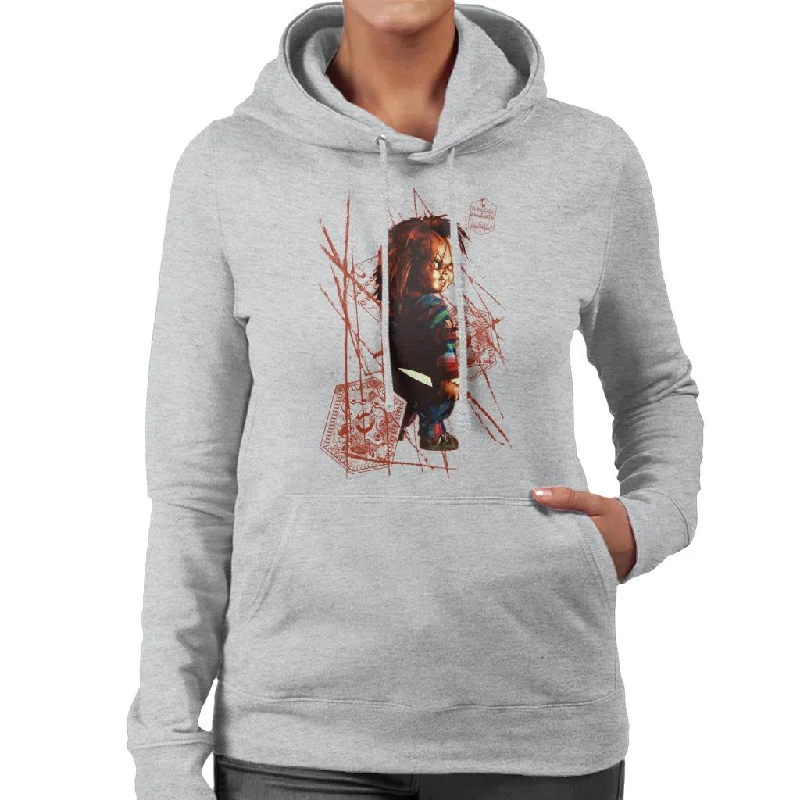 comfy athletic hoodieChucky Ade Due Damballa Women's Hooded Sweatshirt