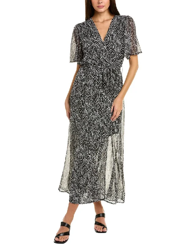 puff sleeve dressANNA KAY Surplice Maxi Dress