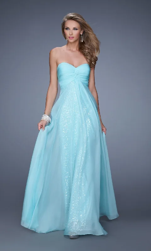 party-ready dressLong La Femme Gown 21148