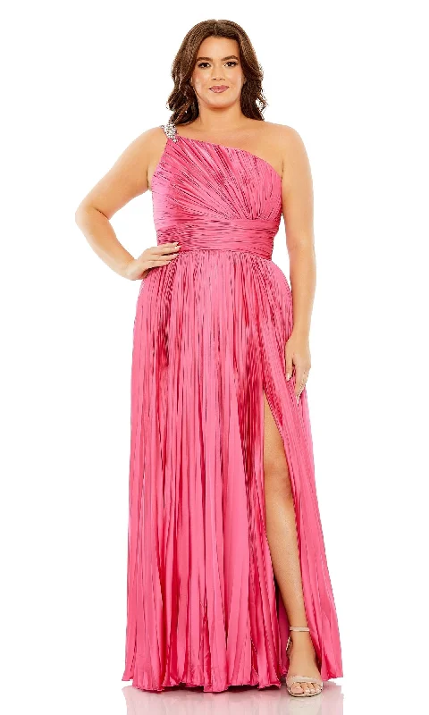 flowy dressMac Duggal Long Plus-Size Formal Dress 77005