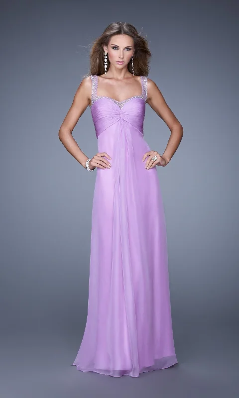 minimalistic dressLong La Femme Gown 20678